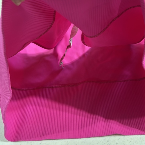 Lululemon Pivot Reversible Tank Ribbed Top Hot Pink Size 10 - Picture 4 of 6
